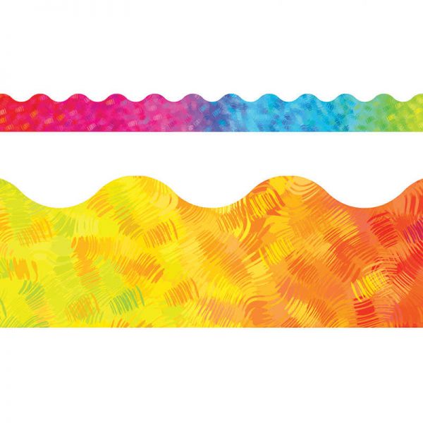 TREND ENTERPRISES INC. COLORFUL BRUSH STROKES TERRIFIC TRIMMERS T-92353