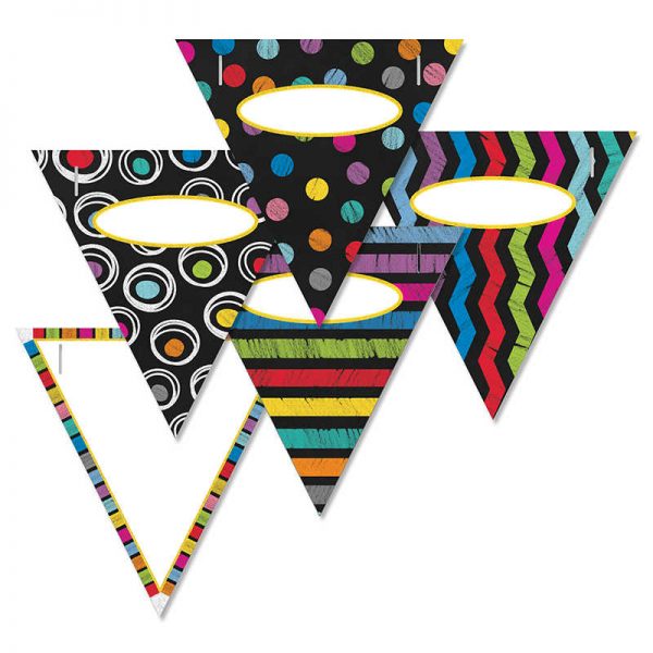CARSON DELLOSA COLORFUL CHALKBOARD BANNER CD-102035