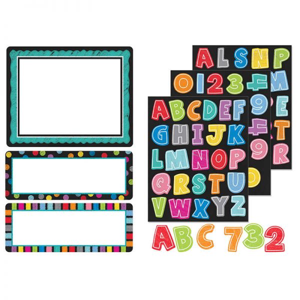CARSON DELLOSA COLORFUL CHALKBOARD STICKERS CD-168180