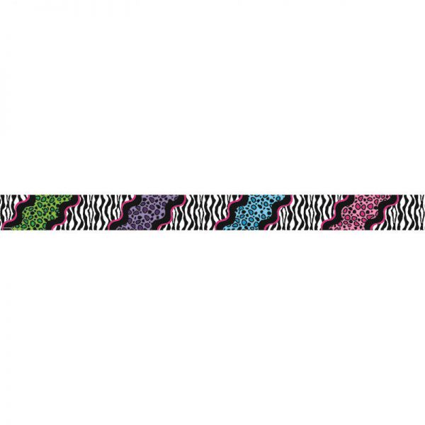TEACHER CREATED RESOURCES COLORFUL LEOPARD DOUBLE SIDED BORDER TCR73141