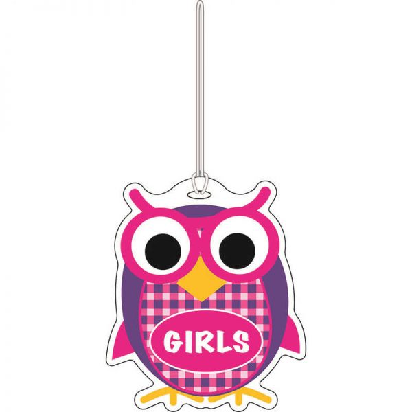 ASHLEY PRODUCTIONS COLORFUL OWL GIRLS HALL PASS ASH10427