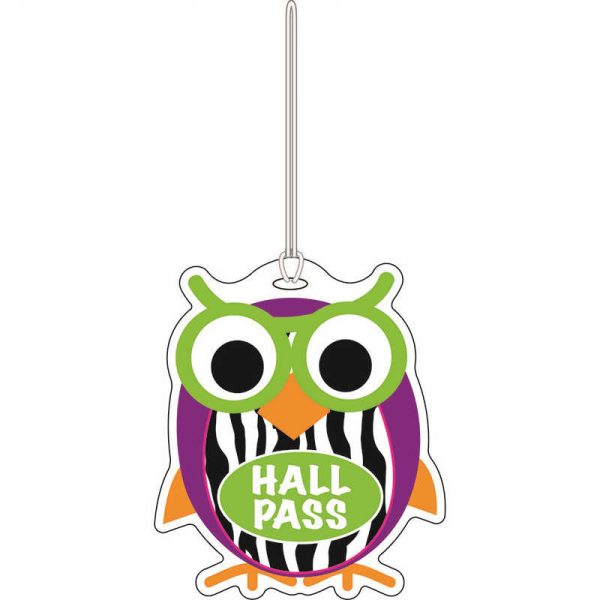 ASHLEY PRODUCTIONS COLORFUL OWL HALL PASS ASH10428