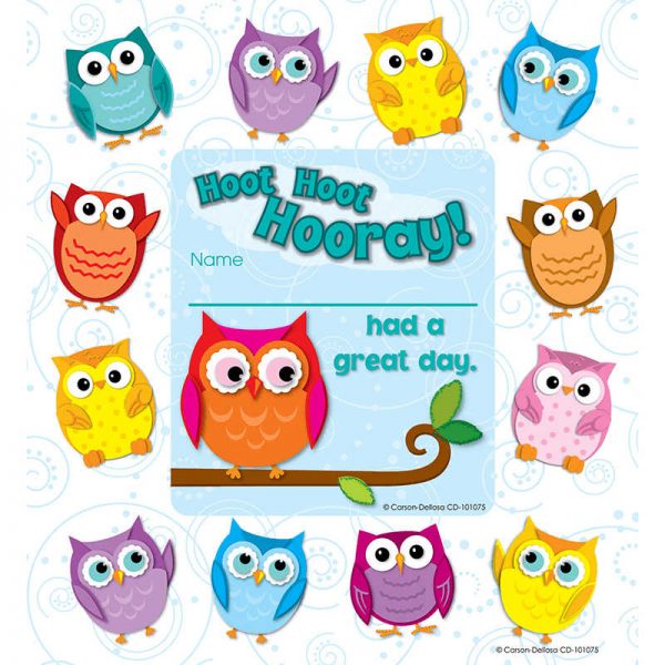 CARSON DELLOSA COLORFUL OWLS AWARDS & REWARDS CD-101075