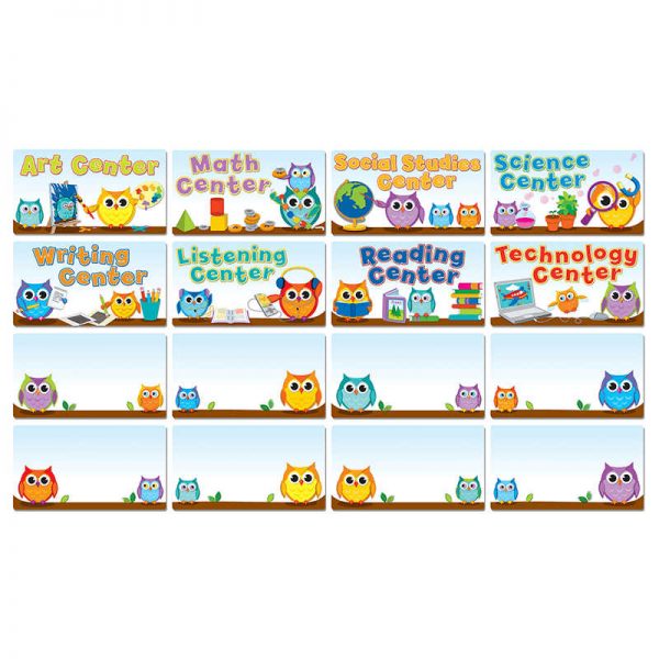 CARSON DELLOSA COLORFUL OWLS CENTER SIGNS CD-110274