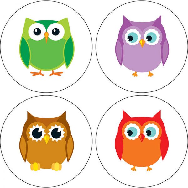 CARSON DELLOSA COLORFUL OWLS CHART SEALS CD-168146