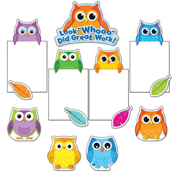 CARSON DELLOSA COLORFUL OWLS GOOD WORK BB SET CD-110228