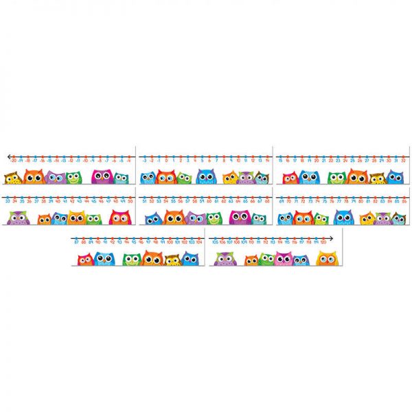 CARSON DELLOSA COLORFUL OWLS NUMBER LINE CD-110266