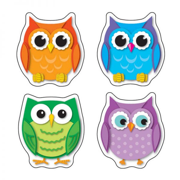CARSON DELLOSA COLORFUL OWLS STICKERS CD-168078