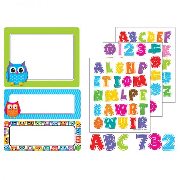 CARSON DELLOSA COLORFUL OWLS STICKERS GRADE PK-8 CD-168182