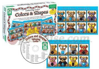 CARSON DELLOSA Colors & Shapes Listening Lotto Game KE-846029