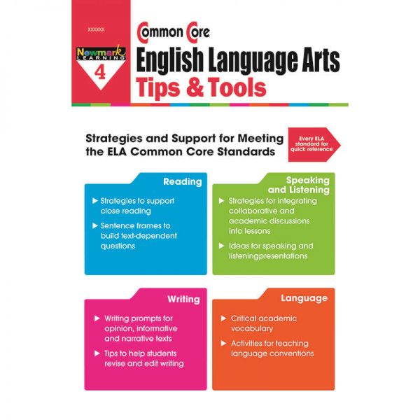 NEWMARK LEARNING COMMON CORE ELA TIPS & TOOLS GRADE 4 NL-2338