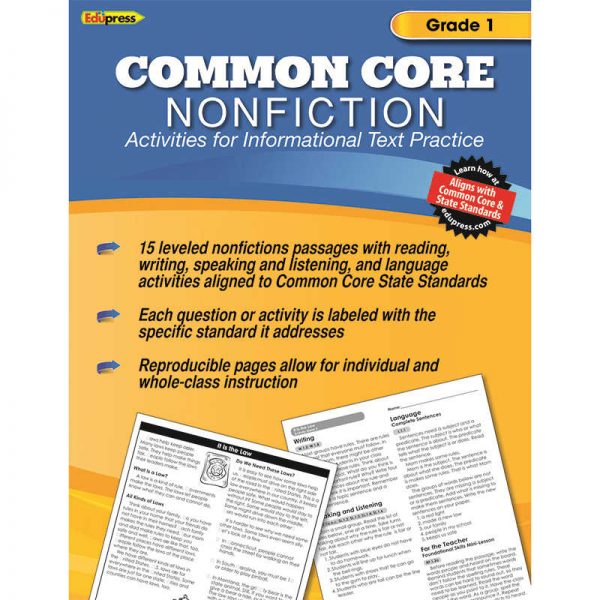 EDUPRESS COMMON CORE NONFICTION BOOK GRADE 1 EP-2350