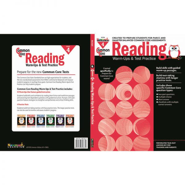 NEWMARK LEARNING COMMON CORE READING GRADE 4 WARMUPS & TEST PRACTICE NL-2264