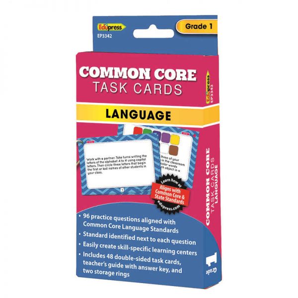 EDUPRESS COMMON CORE TASK CARDS LANG GRADE 1 EP-3342
