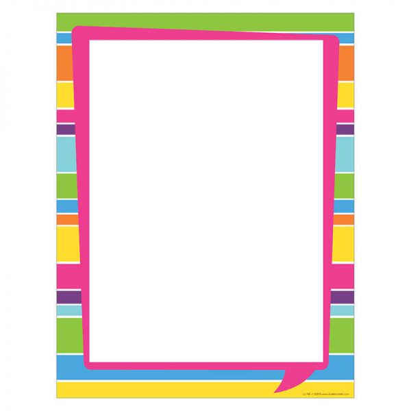 BARKER CREEK COMPUTER PAPER HAPPY BRIGHT STRIPE BCPLL745