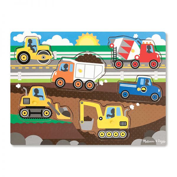 MELISSA & DOUG CONSTRUCTION SITE PEG PUZZLE LCI9052