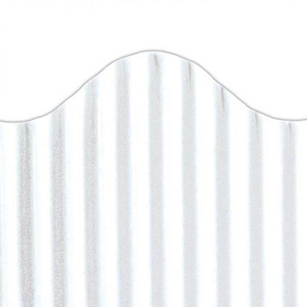 TOP NOTCH TEACHER PRODUCTS CORRUGATED BORDER WHITE TOP21004