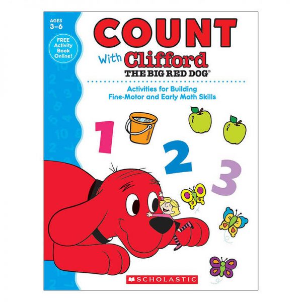SCHOLASTIC TEACHING RESOURCES COUNT WITH CLIFFORD THE BIG RED DOG SC-581961