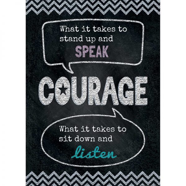 CREATIVE TEACHING PRESS COURAGE POSTER CTP6678