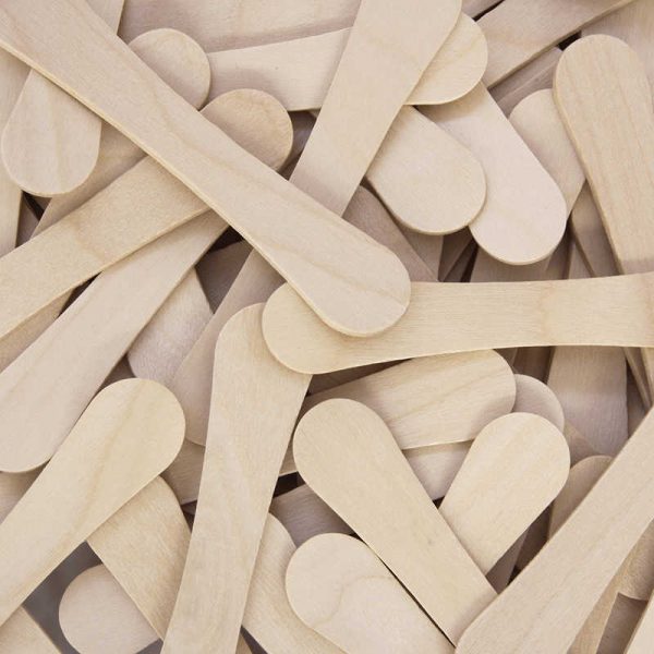 CHENILLE KRAFT COMPANY CRAFT SPOONS NATURAL 60PK 3-3/4 X 7/10 CK-368101