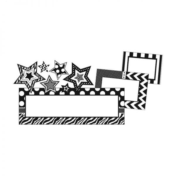 TEACHER CREATED RESOURCES CREATE & DECORATE BIG BOLD BLACK & WHITE TCR74553