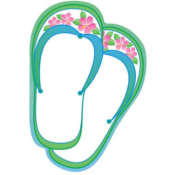 CREATIVE SHAPES ETC. LLC CREATIVE SHAPES NOTEPAD FLIP FLOPS LARGE SE-04