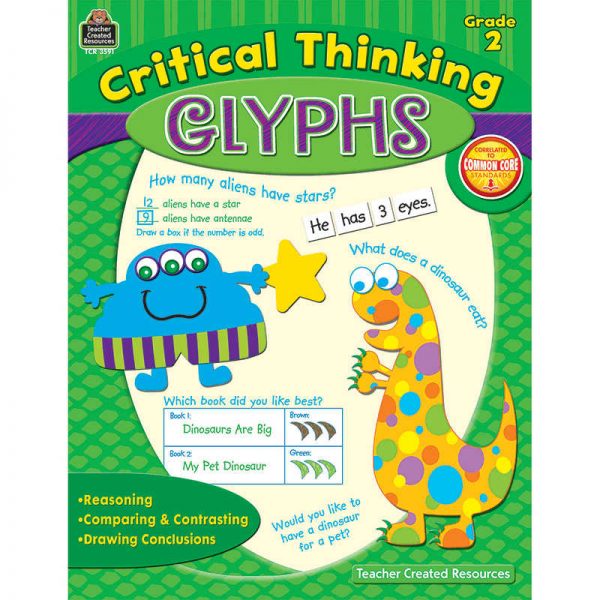 TEACHER CREATED RESOURCES CRITICAL THINKING GLYPHS GRADE 2 TCR3591