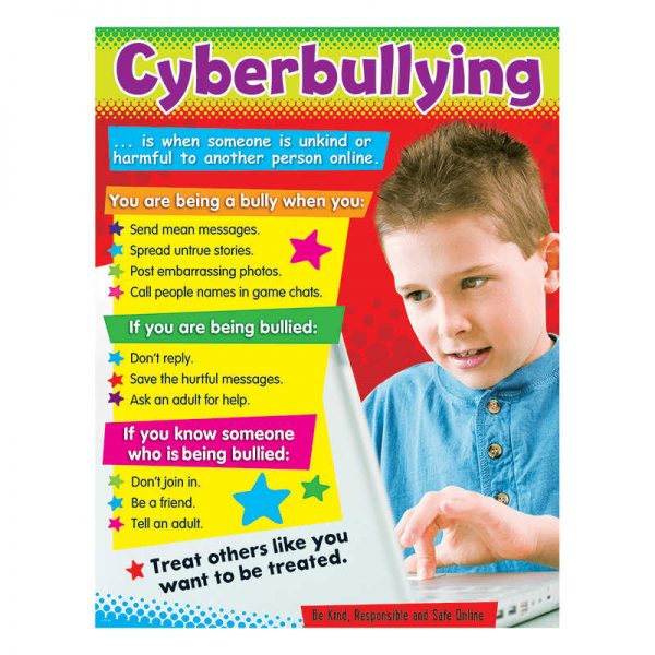 TREND ENTERPRISES INC. CYBERBULLYING LEARNING CHART PRIMARY T-38640