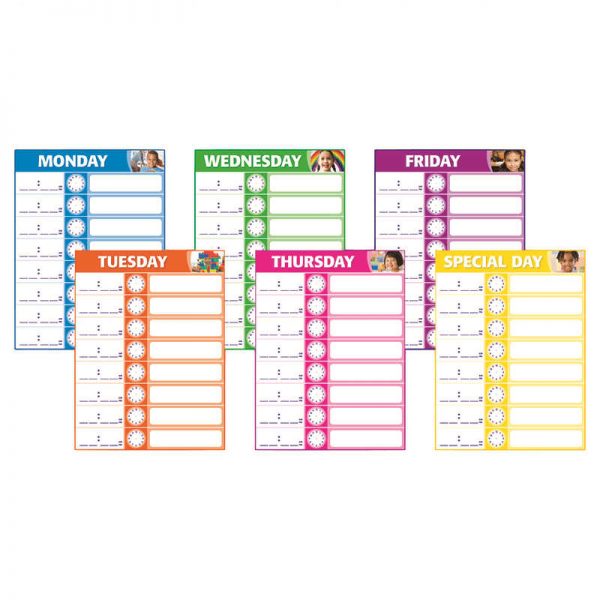 SCHOLASTIC TEACHING RESOURCES DAILY SCHEDULE BB SET SC-543301