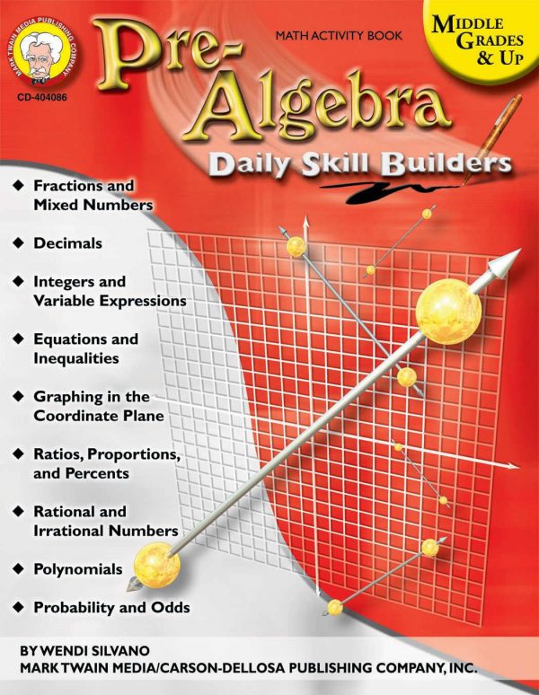 CARSON DELLOSA Daily Skills Builders Series Pre-Algebra (Middle Grades & Up) CD-404086