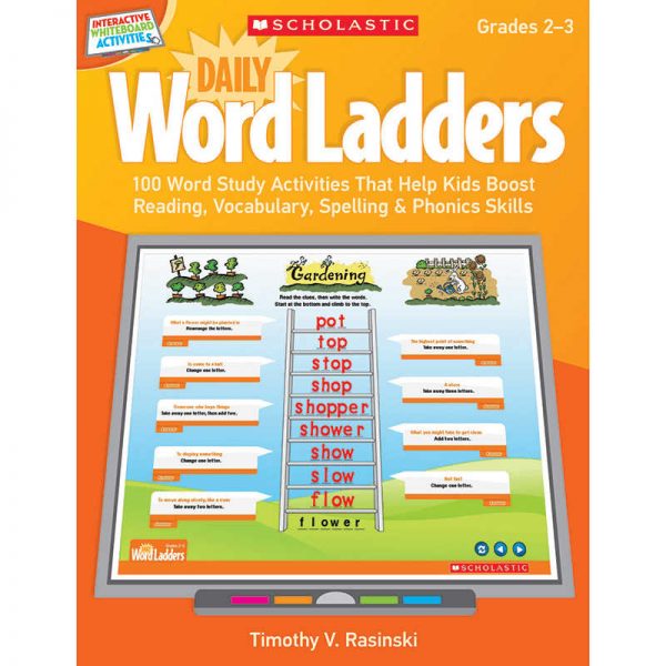 SCHOLASTIC TEACHING RESOURCES DAILY WORD LADDERS GRADE 2-3 INTERACTIVE WHITEBOARD ACTIVITIES SC-537487