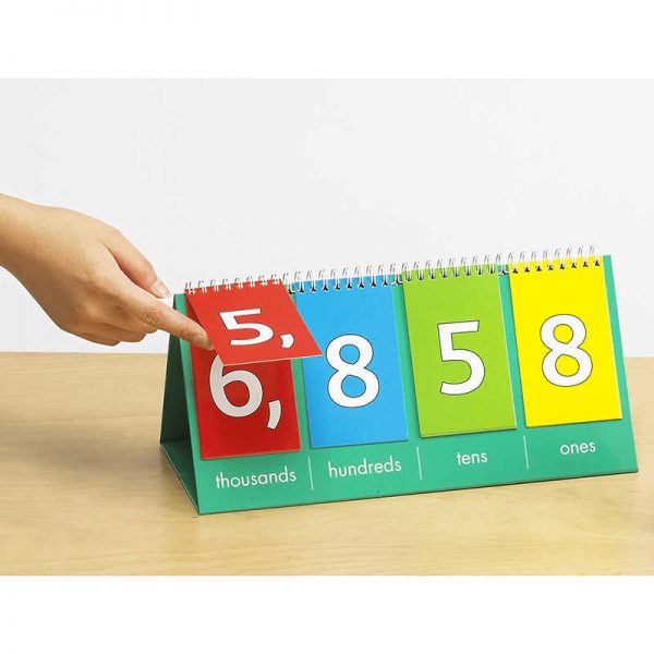 LEARNING ADVANTAGE DEMONSTRATION PLACE VALUE FLIP CHART THOUSANDS CTU7458