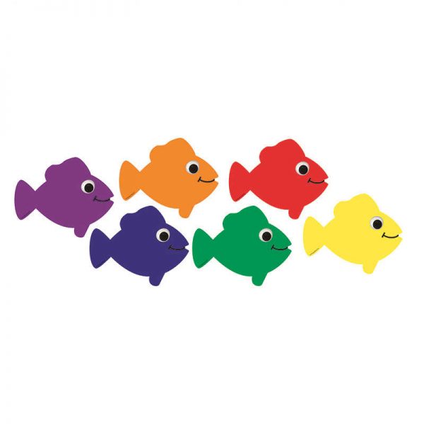 HYGLOSS PRODUCTS INC. DIE CUT ACCENTS MULTICOLOR FISH HYG33730