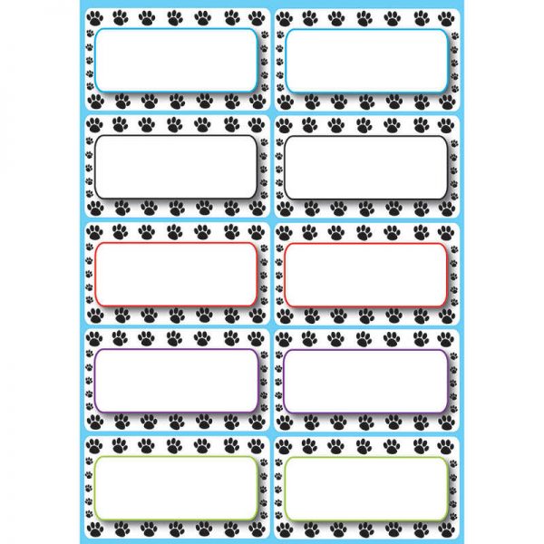 ASHLEY PRODUCTIONS DIE CUT MAGNETS BLACK PAW NAMEPLATES ASH10117