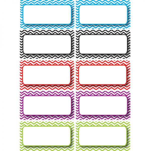 ASHLEY PRODUCTIONS DIE CUT MAGNETS COLOR CHEVRON NAME PLATES ASH10133