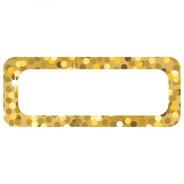 ASHLEY PRODUCTIONS DIE CUT MAGNETS GOLD SPARKLE NAME PLATES ASH10082