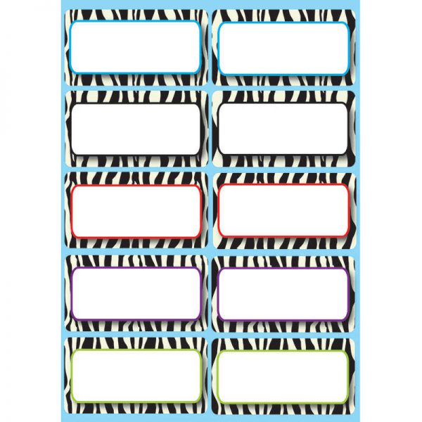 ASHLEY PRODUCTIONS DIE CUT MAGNETS ZEBRA NAMEPLATES ASH10116