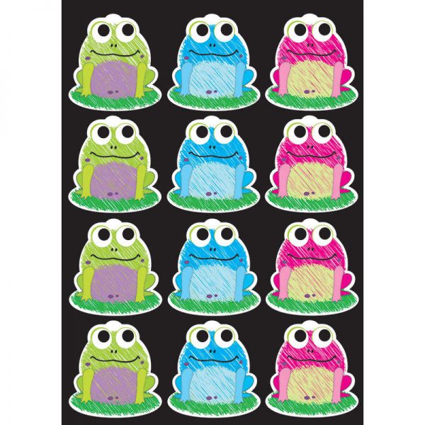 ASHLEY PRODUCTIONS DIE-CUT MAGNET SCRIBBLE FROGS ASH10087