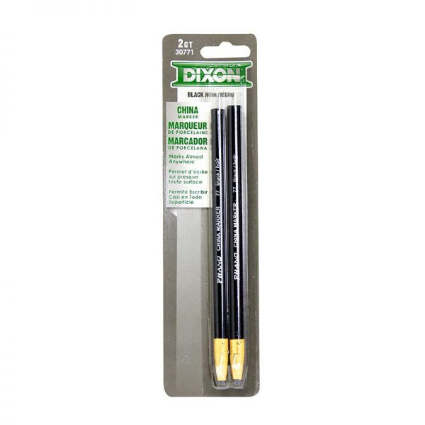 DIXON TICONDEROGA COMPANY DIXON CHINA MARKERS BLACK 2PK DIX30771