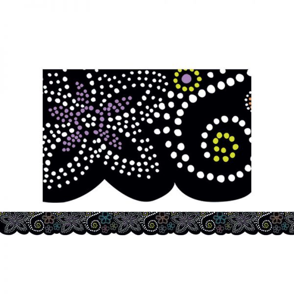 CREATIVE TEACHING PRESS DOTS IN BLOOM BORDER CTP7176