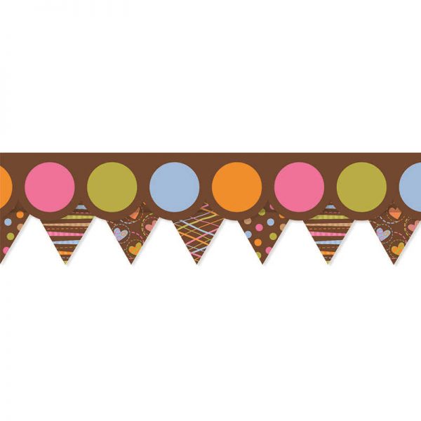CREATIVE TEACHING PRESS DOTS ON CHOCOLATE PERFECT PAIRS BORDER PK CTP6584