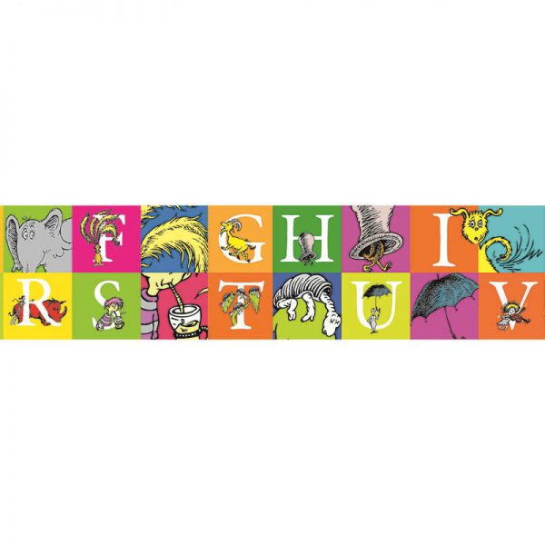 EUREKA DR SEUSS ABC EXTRA WIDE DIE CUT DECO TRIM EU-845243