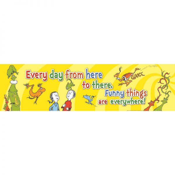 EUREKA DR SEUSS ONE FISH TWO FISH BANNER HORIZONTAL EU-849444