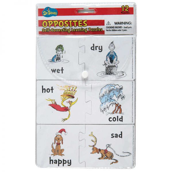 EUREKA DR SEUSS OPPOSITES SELF CORRECTING PUZZLE MANIPULATIVES EU-867421