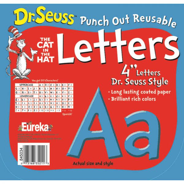 EUREKA DR SEUSS PUNCH OUT DECO LETTERS BLU EU-845034