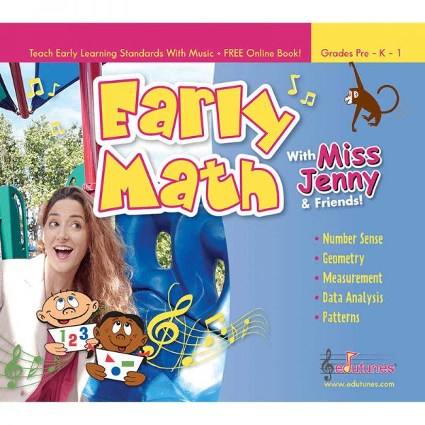EDUTUNES EARLY MATH WITH MISS JENNY & FRIENDS CD ET-39