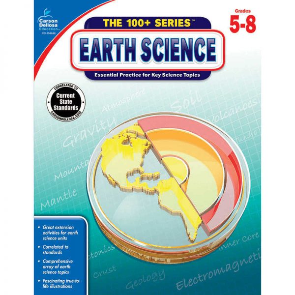 CARSON DELLOSA EARTH SCIENCE GRADE 5-8 CD-104640