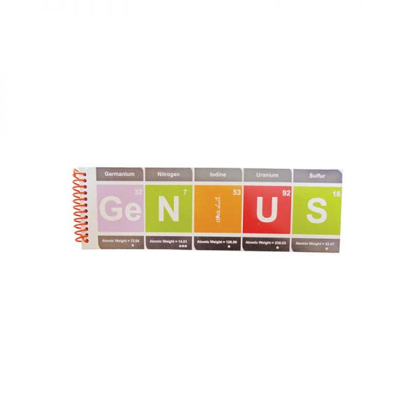 MERGE CONSUMER PRODUCTS ELEMENTZ GENIUS 48 PG SPIRAL NOTEBOOK TKD04303