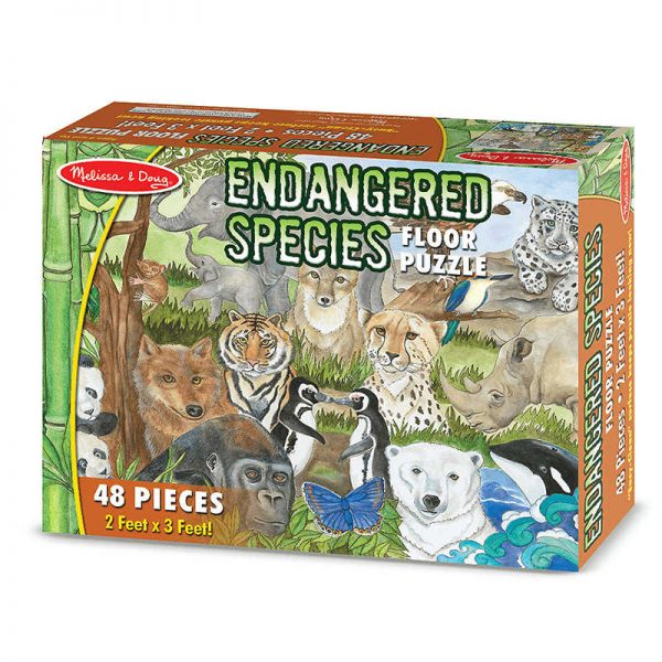 MELISSA & DOUG ENDANGERED SPECIES FLOOR PUZZLE 48 PCS LCI4437