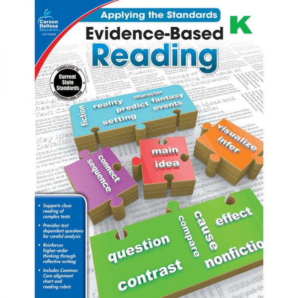 CARSON DELLOSA EVIDENCE BASED READING GRADE K CD-104829